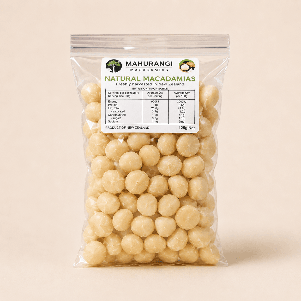 Whole macadamia nuts